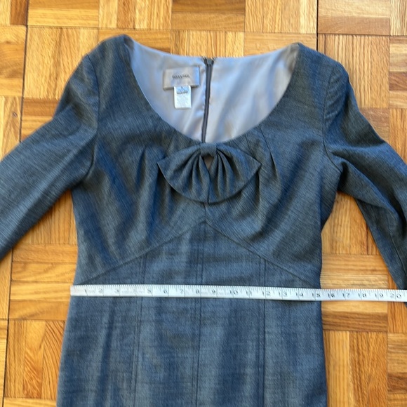 Sunny Choi Grey Fitted Wool Dress Sz 6 EUC - Picture 12 of 14